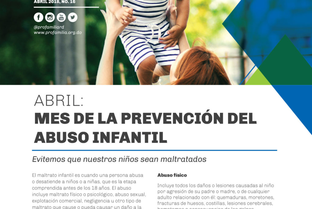 Abril mes de prevención del abuso Infantil