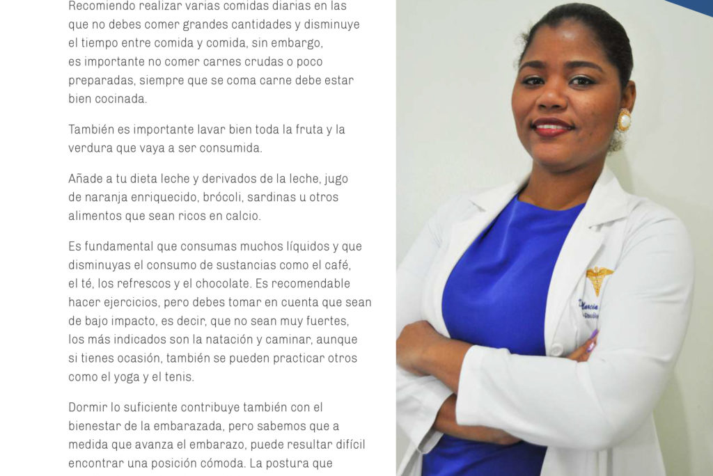 Hoja Informativa Clínica Profamilia San Cristóbal: Recomendaciones para un embarazo saludable