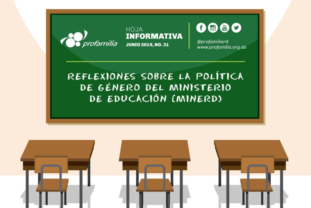 Reflexiones sobre la política de género del Ministerio de Educación (MINERD) Hoja Informativa No. 31