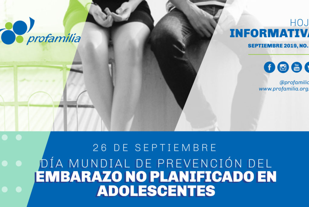 26 de septiembre Día Mundial de Prevención del Embarazo No Planificado en Adolescentes: Hoja Informativa No. 34