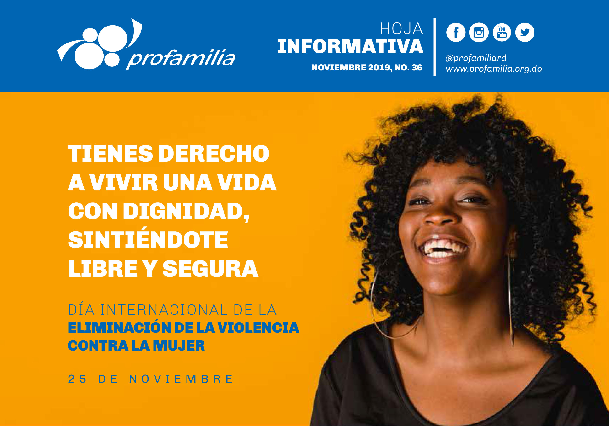 25 de Novimbre: Día Internacional de la Eliminación de la Violencia contra la Mujer, Hoja Informativa No. 36