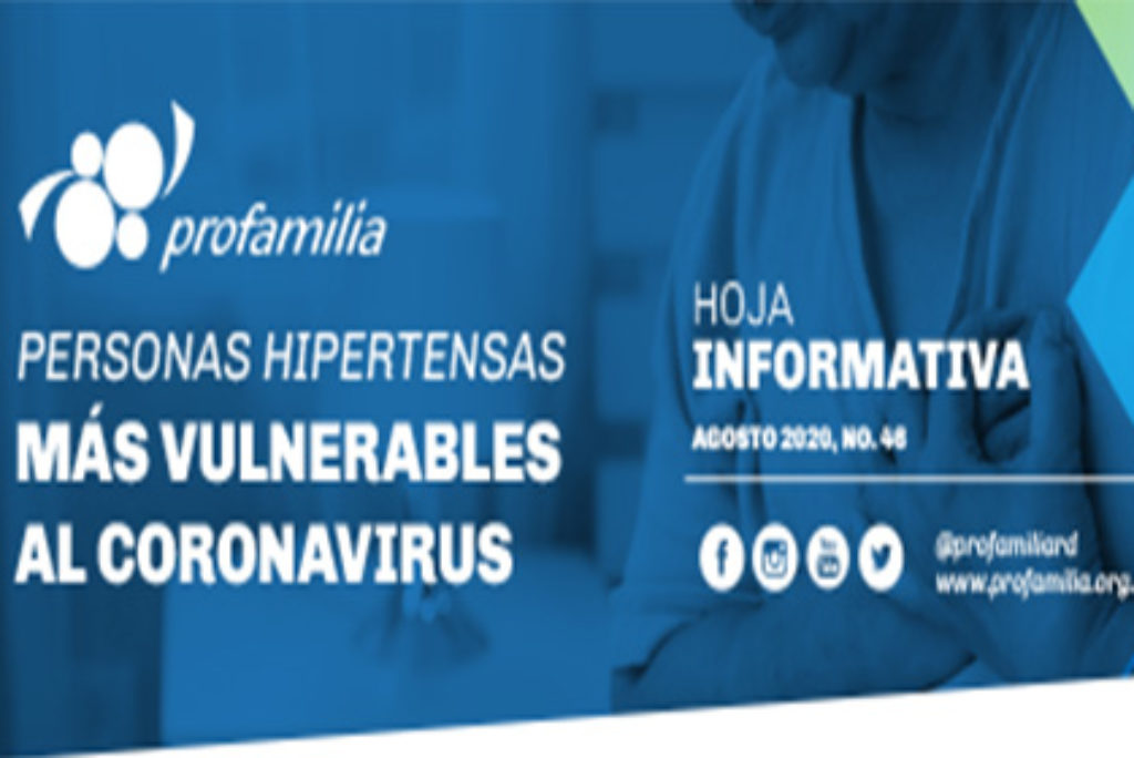 Personas hipertensas más vulnerables al coronavirus: Hoja Informativa No. 46
