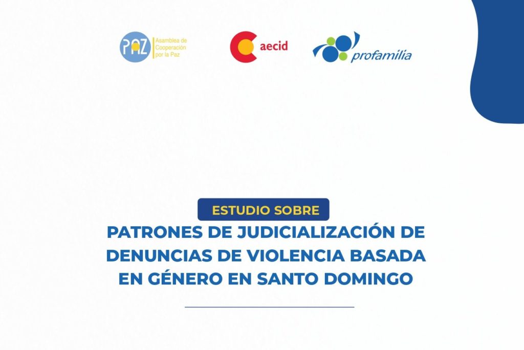 ESTUDIO SOBRE PATRONES DE JUDICIALIZACIÓN DE DENUNCIAS DE VIOLENCIA BASADA EN GÉNERO EN SANTO DOMINGO