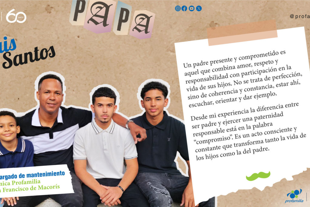 Luis Santos, más allá de ser padre: la responsabilidad como guía